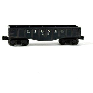 Vintage Lionel 0/027 Gauge 6112 Model Railroad Black Gondola Train Car